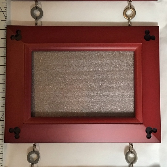 Red Triple Hanging Picture Frame - Picture 2 of 3